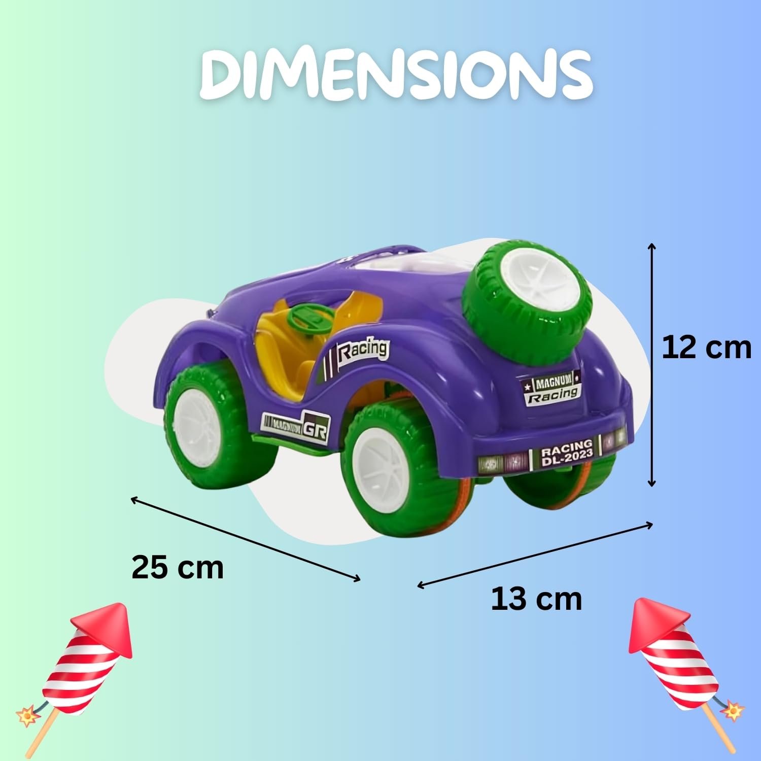 Friction Powered Magnum Racing Car for Toddlers/Kids/Children | Toy Car | Car | Boys (Aged 3-6 years) | Unisex - Image 2