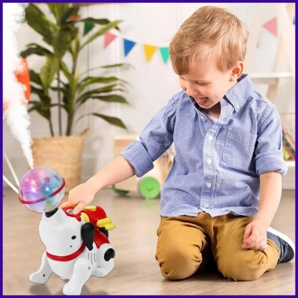 Toys Treasure Dancing Dog Musical Toys for 1 + Year Old Toddlers Babies Walking Toys for Kids with Mist Smoke Spray Flashing Light Sound 360° Rotating Baby Toys Kids Toys for 2-5 Years - Image 2