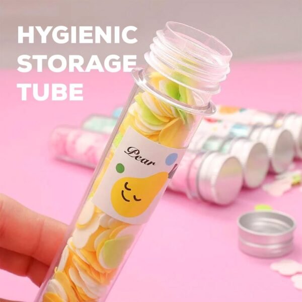 Disposable Paper Soap Tube, Mixed Fragrance Paper Soap Sheets, Flower Design, Compact and Portable, Gentle on All Skin Types, Dissolves Easily, Hygienic and Travel-Friendly - Image 6