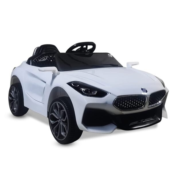 Z Car Battery Operated Ride on car for Kids with Remote & Manual Drive (1-6 Yrs) White