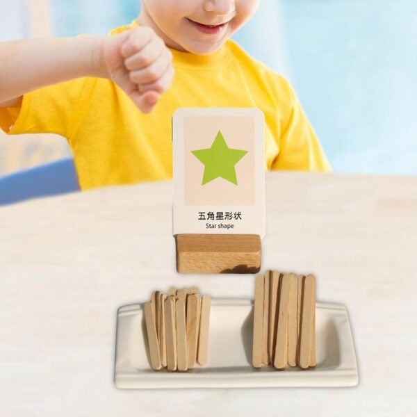 bnf® Stacking Toys Sorting Busy Board Montessori Wooden Toys for Kids Girls Gifts Without Tray - Image 2