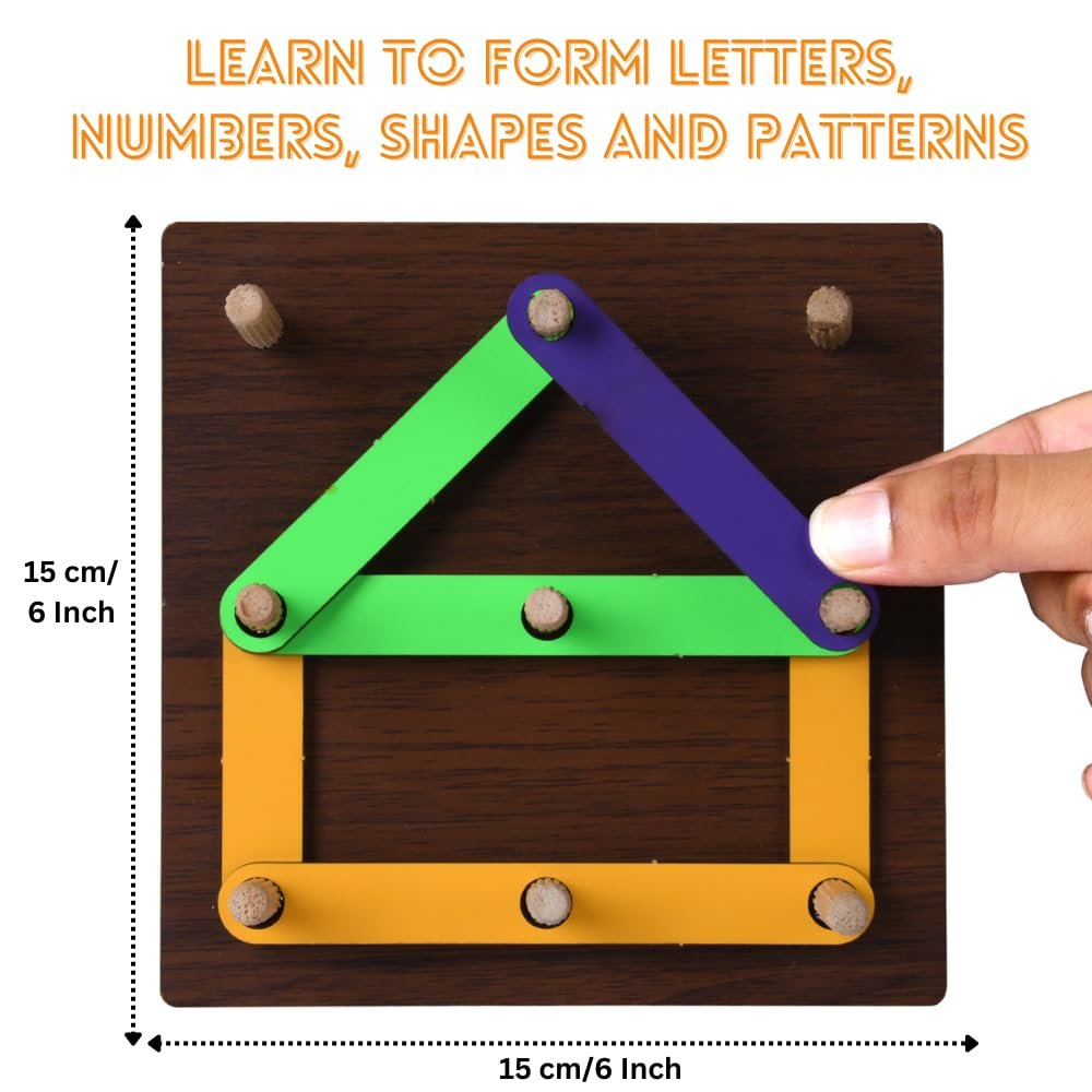 FunBrigade Wooden Alphabet & Numbers Puzzles For Kids Learning, Construction Puzzle Kids Toys For 2-5 Years | Abcd Toys For Kids, 28 Pcs - Image 2