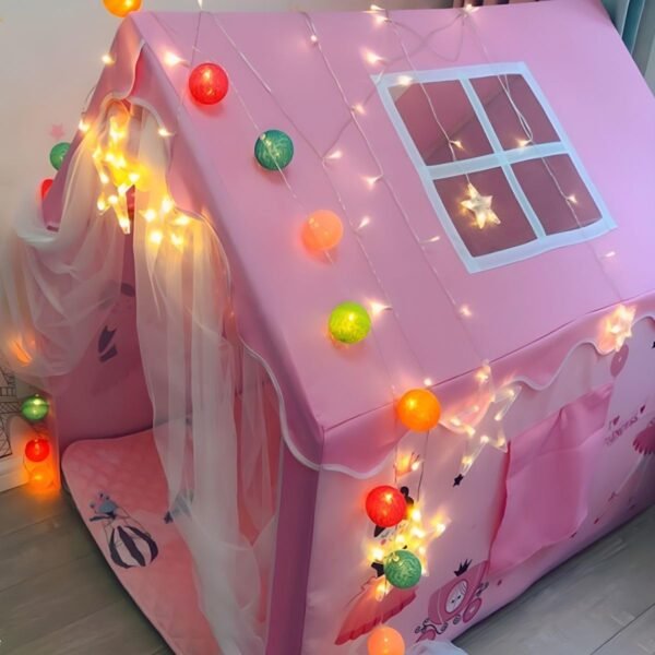 Colorfull and Extremely Light Weight Indoor and Outdoor Kids Play Tent House for 3-8 Years Old Kids Girls and Boys (Princess-052) - Image 2