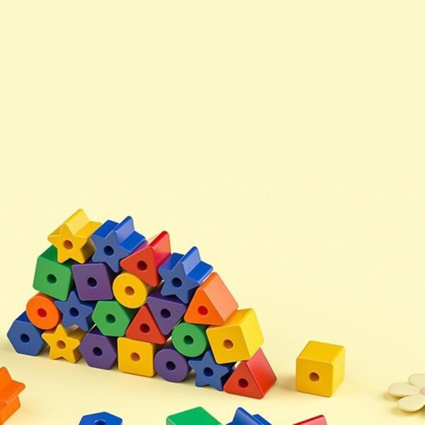 bnf® 50Pcs Montessori Beads Toys Early Learning Educational Toys for Children Baby | Toys for Baby | Developmental Baby Toys - Image 4