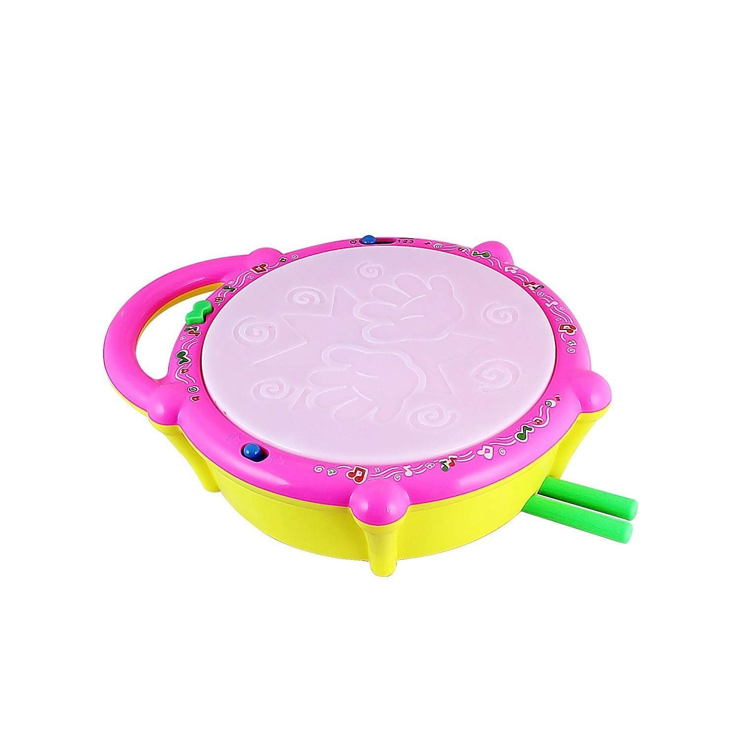 Creative Kids Musical Flash Drum with 3D Lights Music for Baby Toy for 2 3 4 Year Kid Boy Girl, Musical Sound Instrument Learning & Educational Baby Toy - Image 2