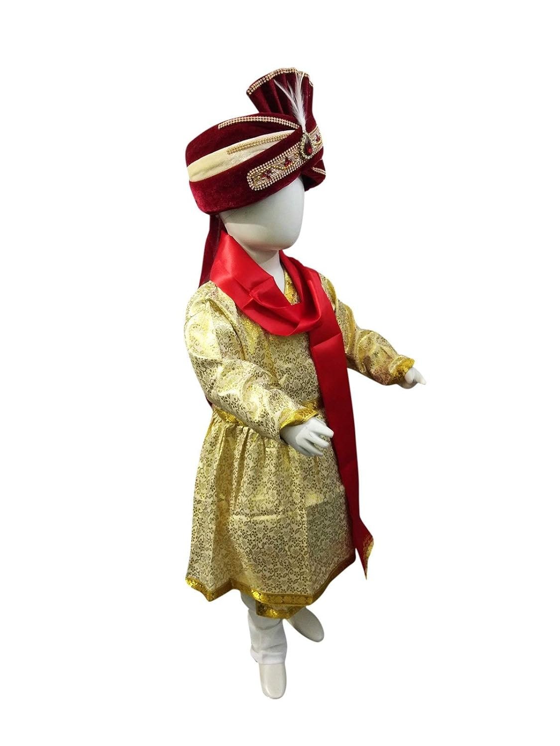 BookMyCostume Indian Hindu Wedding Dulha Groom Kids Fancy Dress Costume for Boys and Adults - Image 2