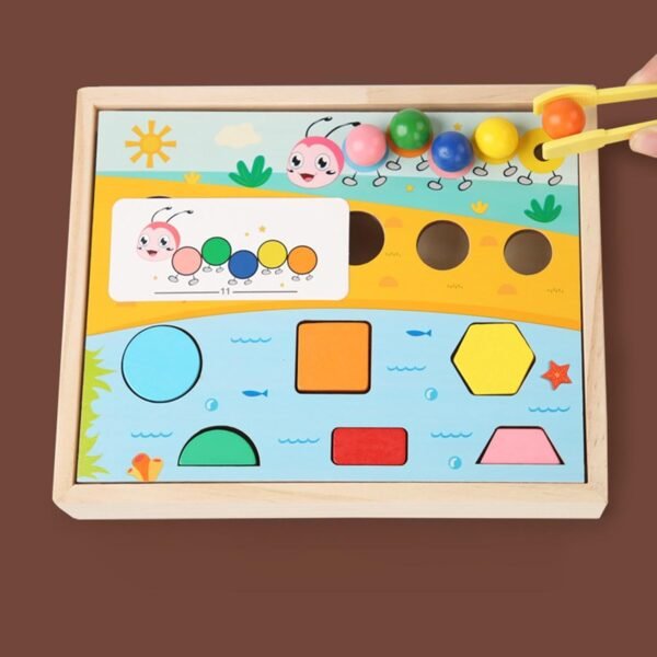 Toy Wooden Shape Color Sorting Toy Shape Sorter Puzzle Toy for Children Toddlers - Image 6