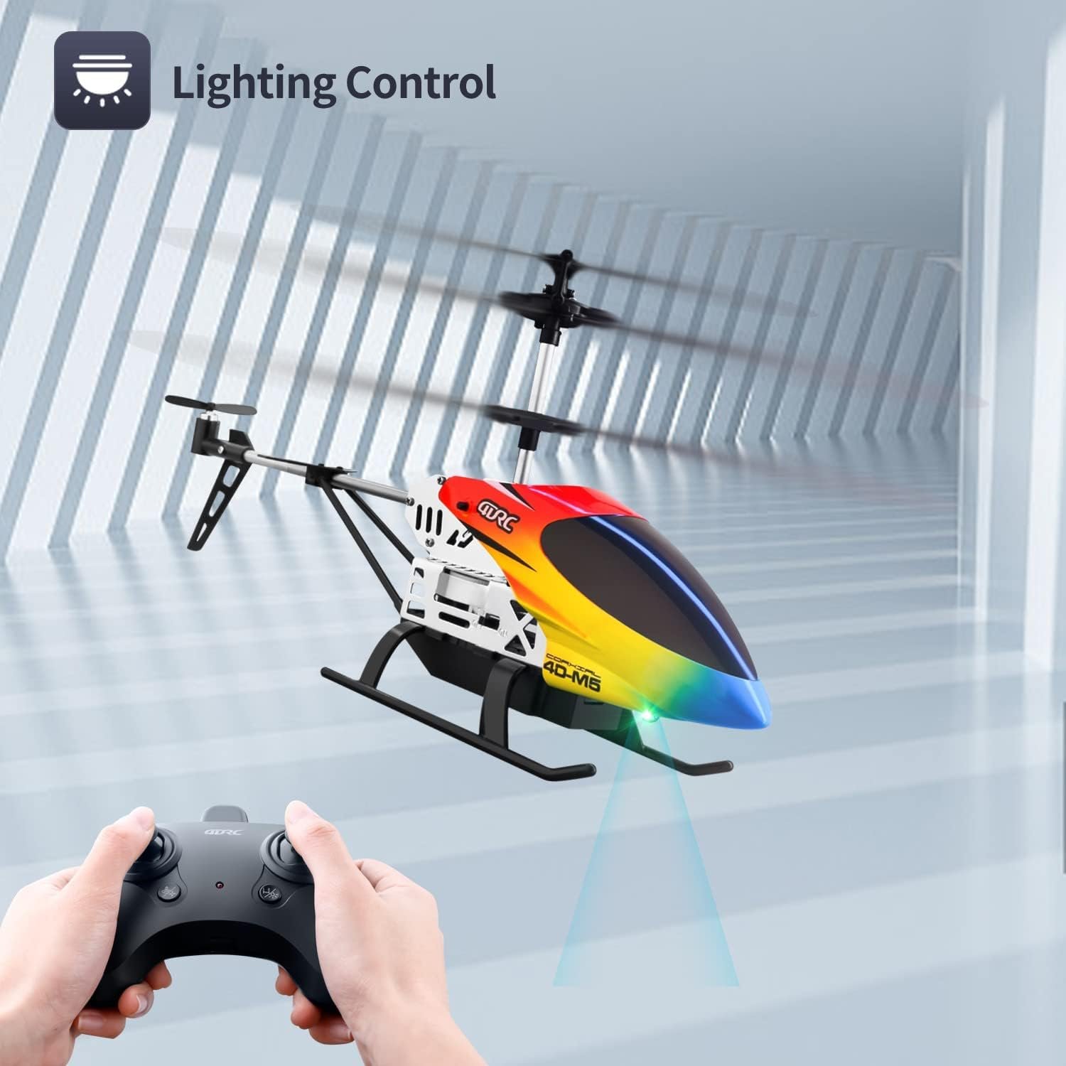 Jack Royal Remote Control Helicopter for Kids Altitude Hold 2.4GHz RC Helicopters with Gyro for Beginner Toys Indoor Flying with 3.5 Channel LED Light Multi Color - Image 5
