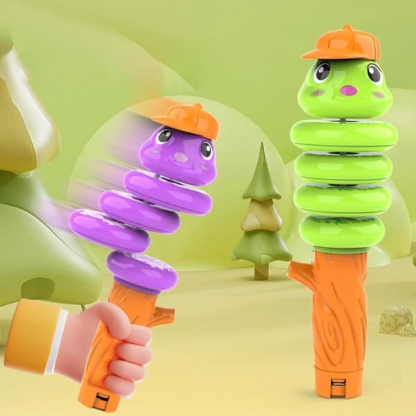 Toy Whistling Snake Toy Music Educational Toy for Boys Girls Kids Ages 3-6 Years Green - Image 4