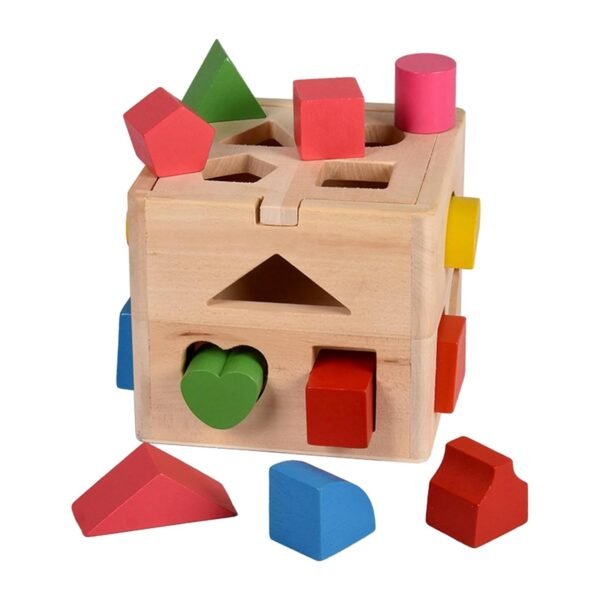 bnf® Montessori Shape Sorter Toys Geometric Shape Toy for Girls Toddlers Children - Image 5