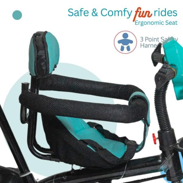 Tricycle for Kids Double Basket Storage | Tricycle with Parent Control | Tricycle for Baby boy or Baby Girl Kids trikes or Toddler Tricycle for 1-4 Years Kids - Image 4