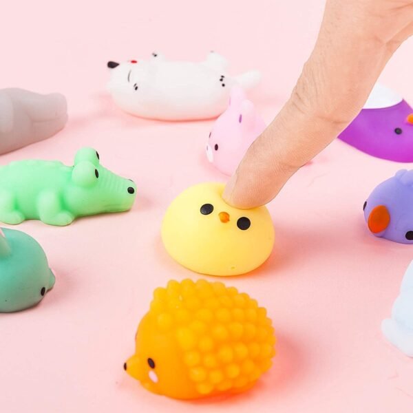 Chocozone Pack of 25 Squishy Toys Squishies Animals Squeeze Toys Stress Balls Cute Birthday Party Favors Squishy Toy for Kids, Multicolor - Image 2
