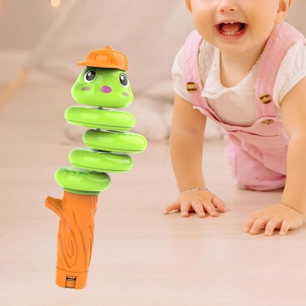 Toy Whistling Snake Toy Music Educational Toy for Boys Girls Kids Ages 3-6 Years Green - Image 2