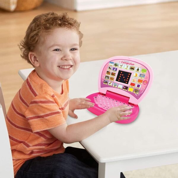 Wembley Kids Computer Toy Baby Laptops for Kids 1 2 3-6 Years Activity Electronics Number & Alphabet Charts for Kids Learning Educational Toy with Sound and Music - BIS Approved (Pink) (Pink) - Image 5