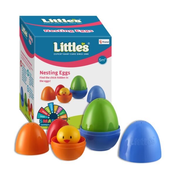 Little\'S Nesting Eggs I Activity Toy for Babies I Multicolor I for Infant & Preschool Toys I Develops Motor & Reasoning Skills,4 pcs