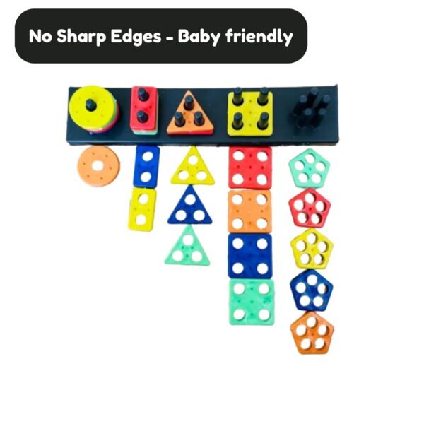 Baby Toys Shape Matching Games for kids Geometric blocks Shape Sorter Colour Sorting Educational Montessori toys Learning Activity Engaging Development Toy Kids Toys for 1 year old Boy & Girl - Image 6