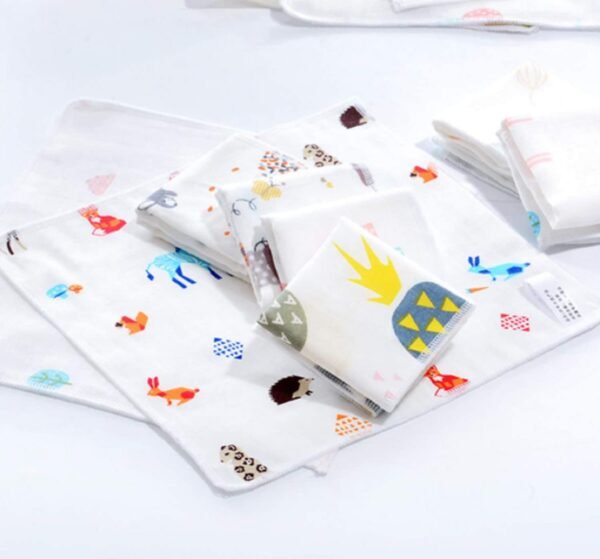 Cotton Small Size Face Towel 400 GSM/Extra Soft And Super Absorbent Face Towels For Women\'s, Kids And Newborn Babies (25 x 25 CM) -Set of 6/2 - Image 5