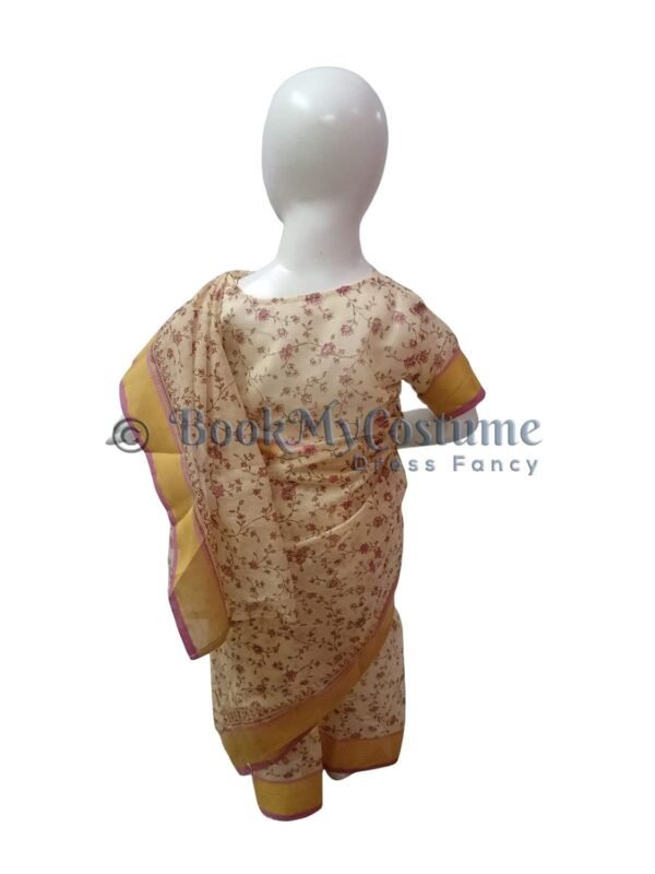 BookMyCostume Teacher Profession Classic Sari Kids & Adults Fancy Dress Costume 6-7 years - Image 3