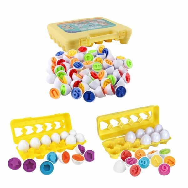 bnf® Toddler Matching Egg Toys Kids Early Educational Learning Toy Style 1 Baby | Toys for Baby | Developmental Baby Toys - Image 6
