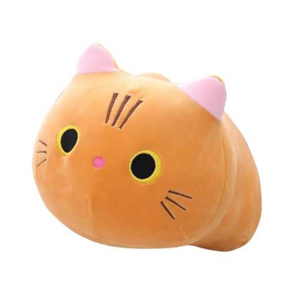 bnf® Plush Cat Pillow Hugging Cat Plush Toy Pillow for Children Kids Boys Light Brown