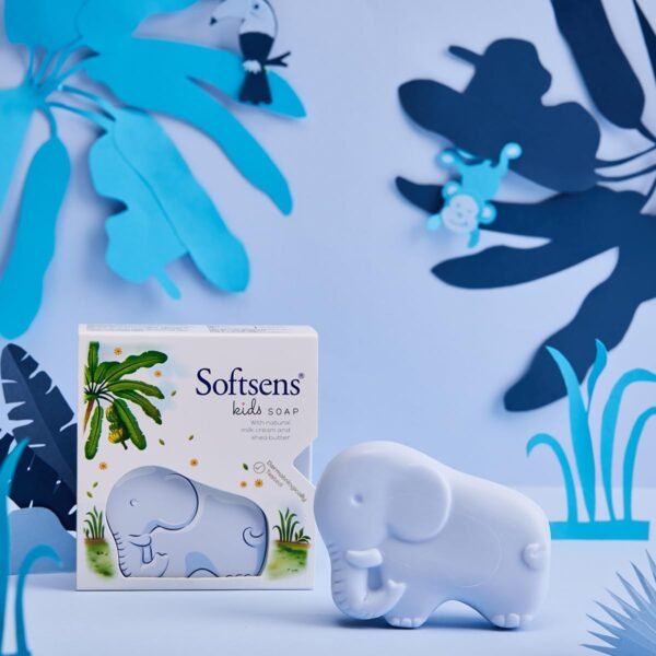 Softsens Kids Teddy Bear Soap| Grade 1 Soap| Infused Shea Butter & Milk Cream |Dermatologist Tested| Shape Soap (75g) - Image 4