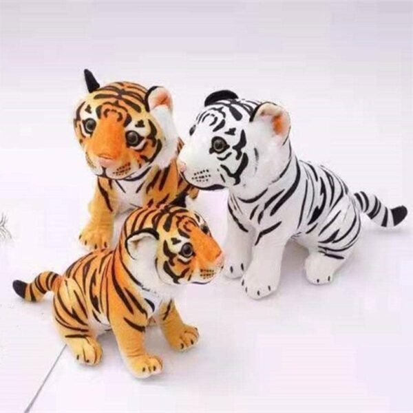 bnf® Adorable Plush Tiger Doll Pillow for Bedding Birthday s Girls Boys White 33cm Baby | Toys for Baby | Plush Baby Toys - Image 5