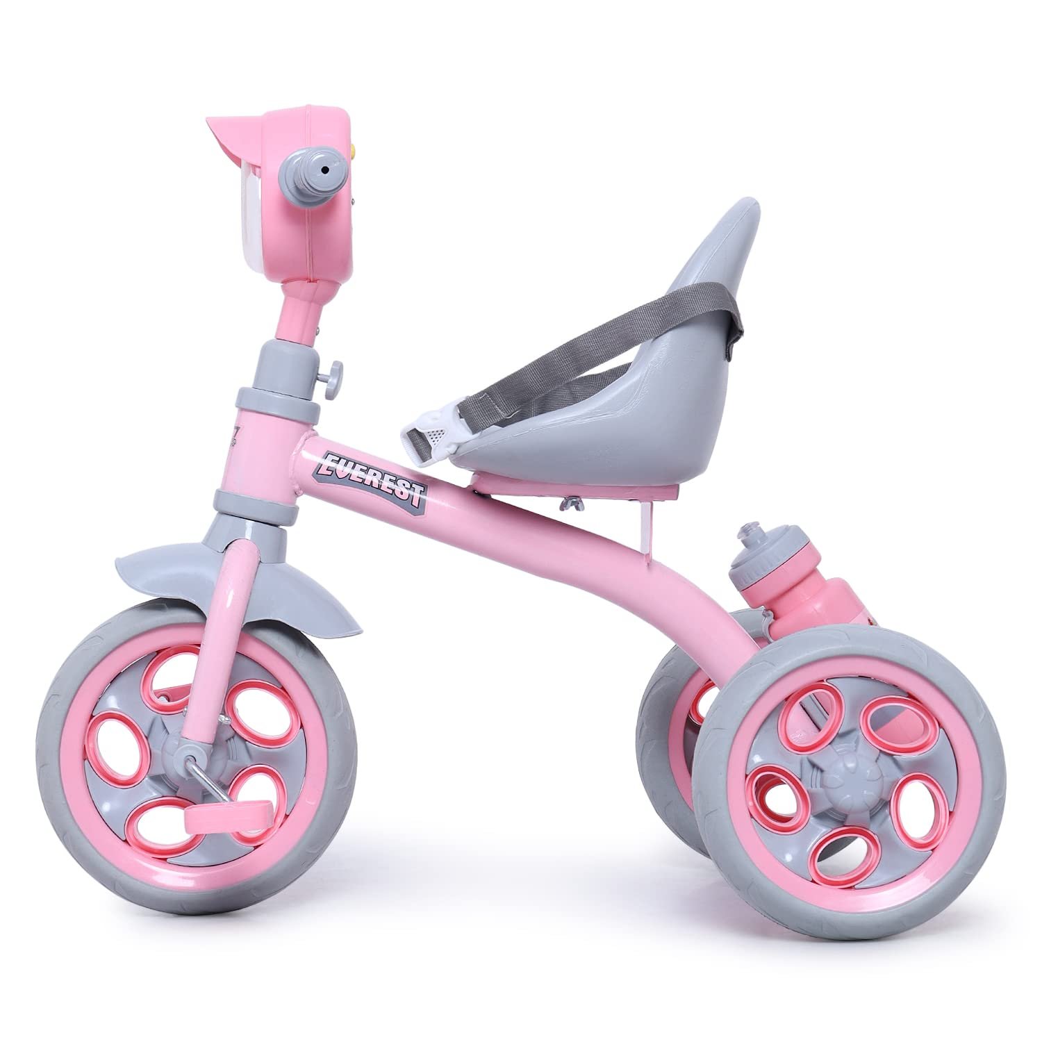 Fun Ride Tricycle Kids Musical Plug and Play Trike 1-4 Ys - Sipper, Seat Belt, EVA Tyre for Indoor and Outdoor - Trike for Boys and Girls - Up to 25 Kg - Made in India, Pink - Image 4