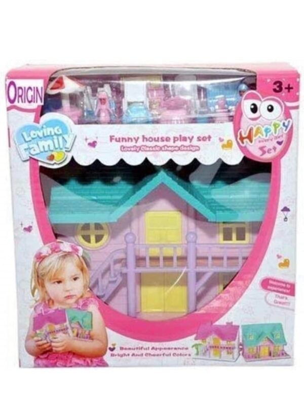 Dream Palace Doll House With Accessories | Girls Play Set With Furniture | Role Play Set for Ages 3-8 Years (78 Pieces) - Image 5