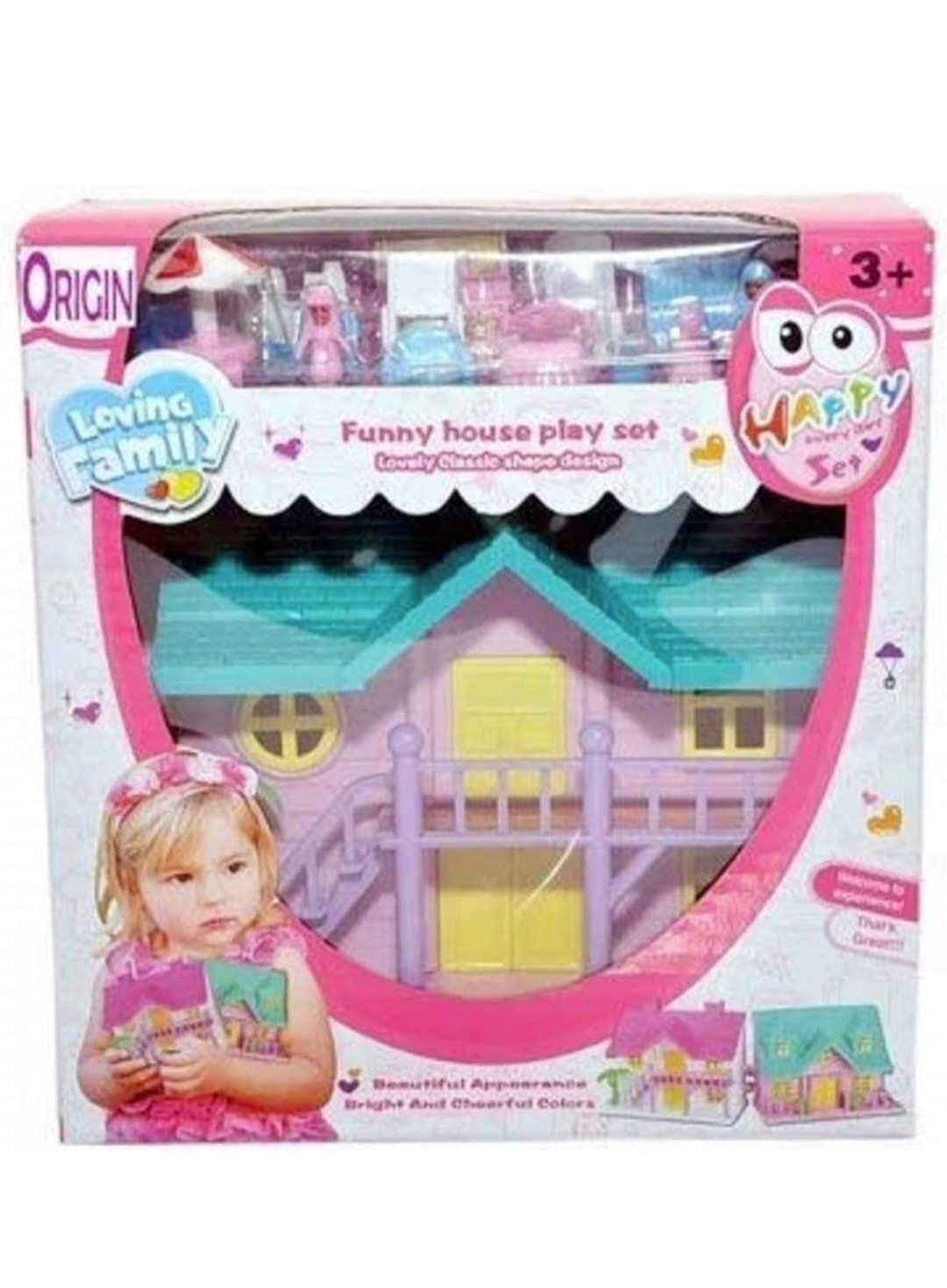 Dream Palace Doll House With Accessories | Girls Play Set With Furniture | Role Play Set for Ages 3-8 Years (78 Pieces) - Image 5