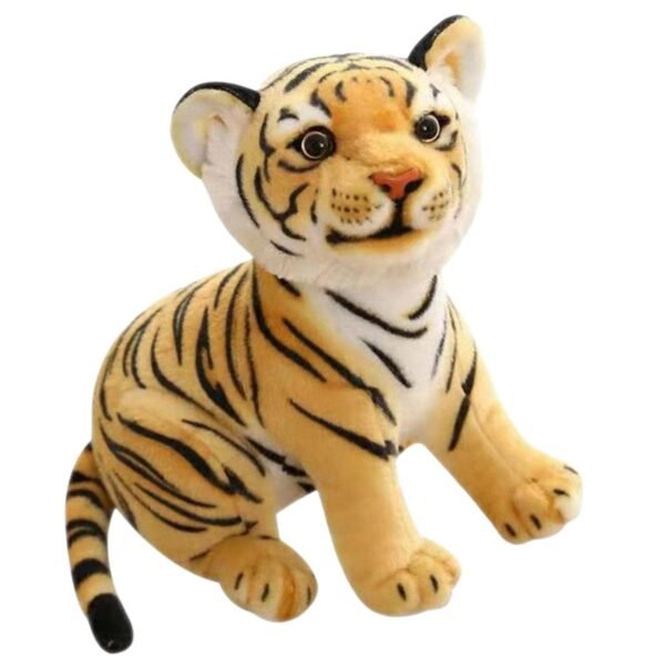 bnf® Adorable Plush Tiger Doll Pillow for Bedding Birthday s Girls Boys Yellow 23cm Baby | Toys for Baby | Plush Baby Toys - Image 4