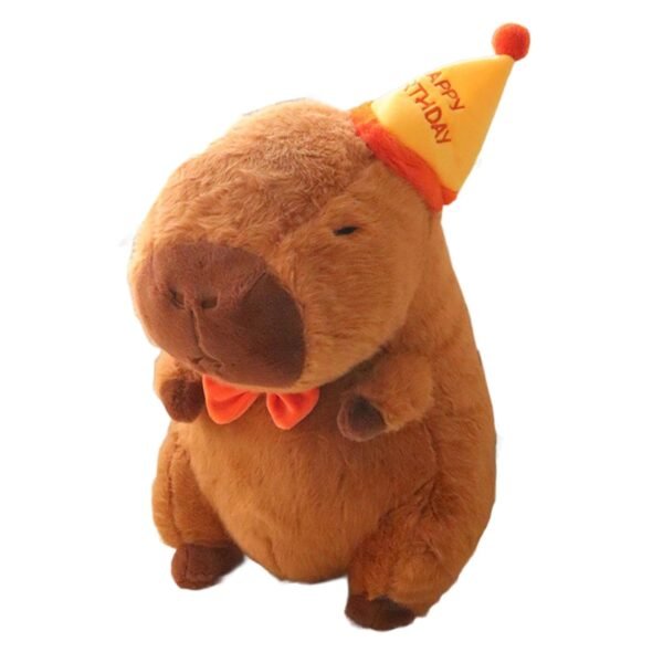 bnf® Capybara Stuffed Animal Plush Toy Decoration for Boys Girls Kids Adults with Hat 33cm - Image 6