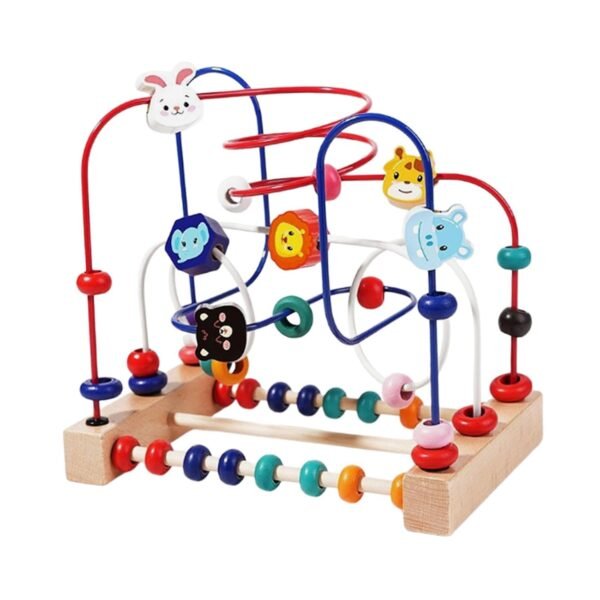Bead Maze Toy Birthday Gifts Puzzle Beads for Boys Girls Kids Ages 0-3 Years 22.5x14.5x21cm - Image 6