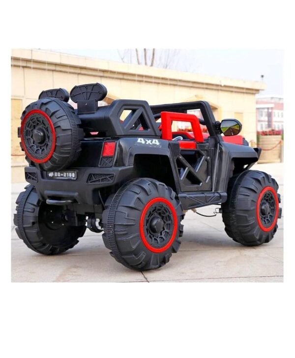 2188 RED Ride on Jeep Rechargeable Battery Operated 4×4 Drive with 6 Motors for 1-9 Yrs Kids - Image 2