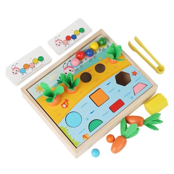 Toy Wooden Shape Color Sorting Toy Shape Sorter Puzzle Toy for Children Toddlers