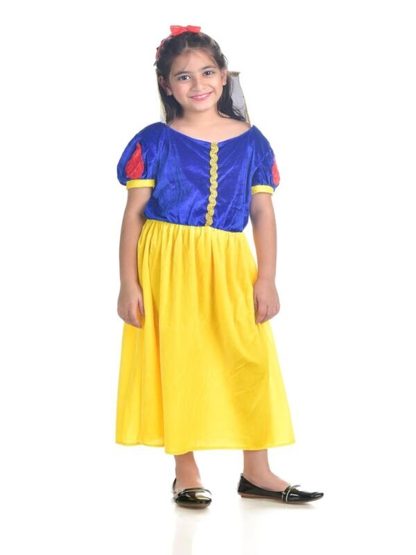 BookMyCostume Kind Princess with Dwarfs Fairy tale Kids Fancy Dress Costume | Imported 7-8 years
