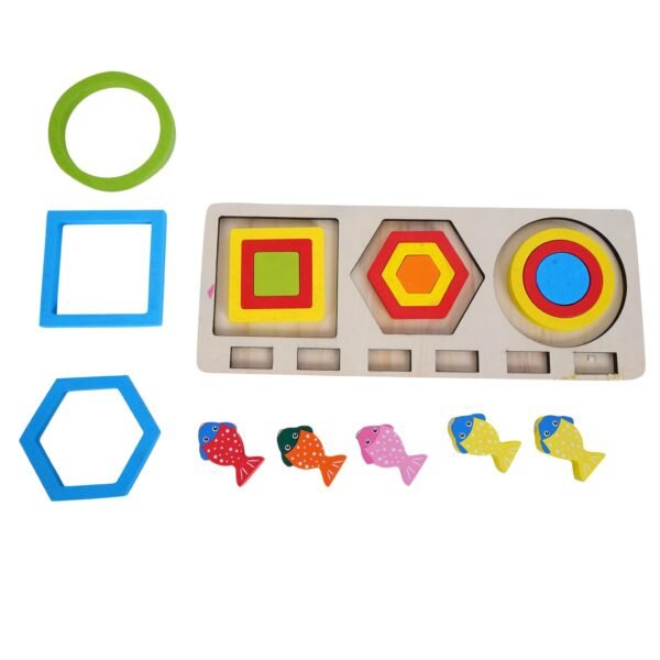 Wooden Sorting and Stacking Magnetic Fishing Toy Set Toys for Kids Kids Toys Kids Games Indoor Games Kids Toys for 2-5 Years Kids Games Toys for 3 Year Old Boy Toys for 3+ Year Old boy (4) - Image 3