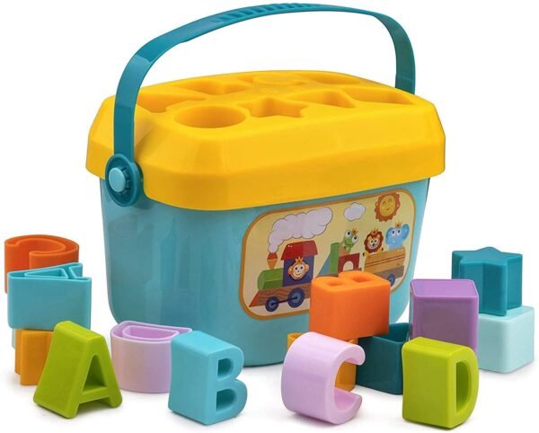 Niku Baby\'s First Blocks Shapes sorter Toy for Kids, Toddlers, Baby, Girls 0-3 Years | 16 Blocks, 8 Shapes | Best Birthday Gift | BPA Free Non Toxic