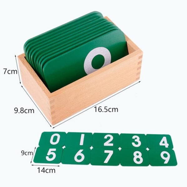 Toy Number Cards Safe with Box Educational Tool for Toddlers Boys 0-2 Years Old Professional - Image 3