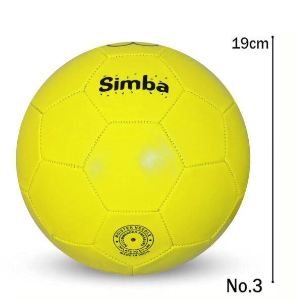 GRS Simba Synthetic Leather Kids-Zone-Sports Football Soccer Toy Ball for 3-8 Years Kids, Size 3 - Simba (Green) - Image 3