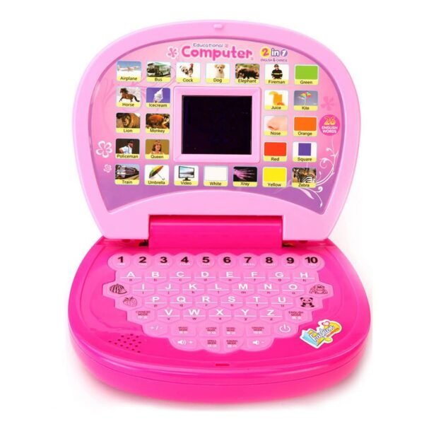 Wembley Kids Computer Toy Baby Laptops for Kids 1 2 3-6 Years Activity Electronics Number & Alphabet Charts for Kids Learning Educational Toy with Sound and Music - BIS Approved (Pink) (Pink) - Image 6