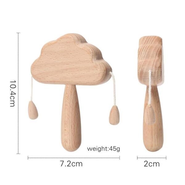 bnf® Wooden Baby Rattle Toy Small Montessori Toys for Girls Boys Toddlers Baby | Toys for Baby | Developmental Baby Toys - Image 3