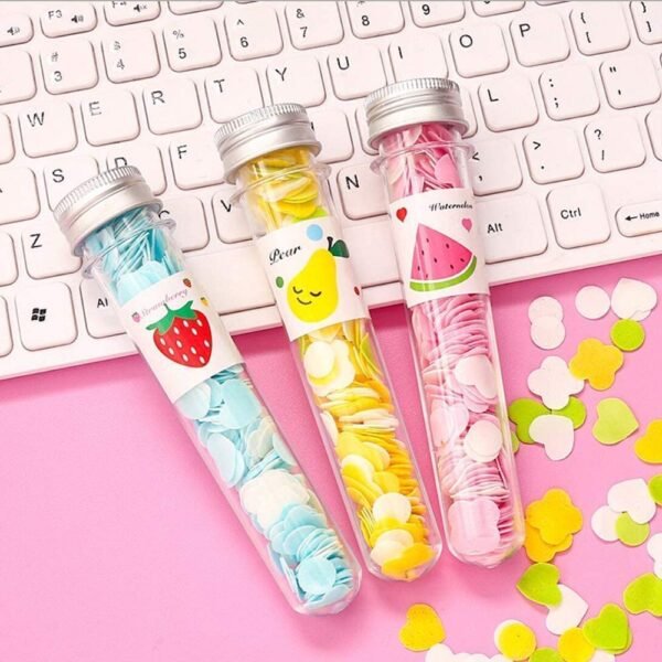 ZEPZY Paper Soap | Disposable Mini Soap Paper | Scented Soap Bath Flakes | Portable Flower Tube Petals | Tube Shape Bottle Paper Soap For Travelling | Paper Soap for Kids
