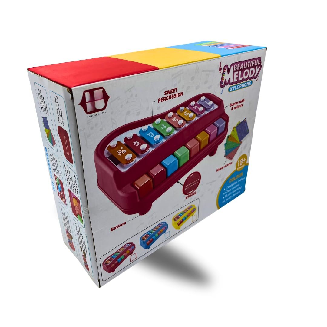 Ohotoys Unlock Joy and Learning: 2 in 1 Baby Piano Xylophone Toy for Toddlers 1-3 Years Old, Multicolored Key Keyboard Xylophone, Preschool Educational Musical Instrument for Kids, Boys, Girls (Large) - Image 5