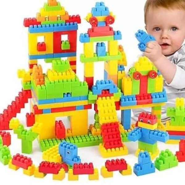 Unbreakable Building Blocks Toy Set for 3-8 Years Old Kids Boys & Girls,Multi Color,200 Piece (Kids Block Toy) - Image 5