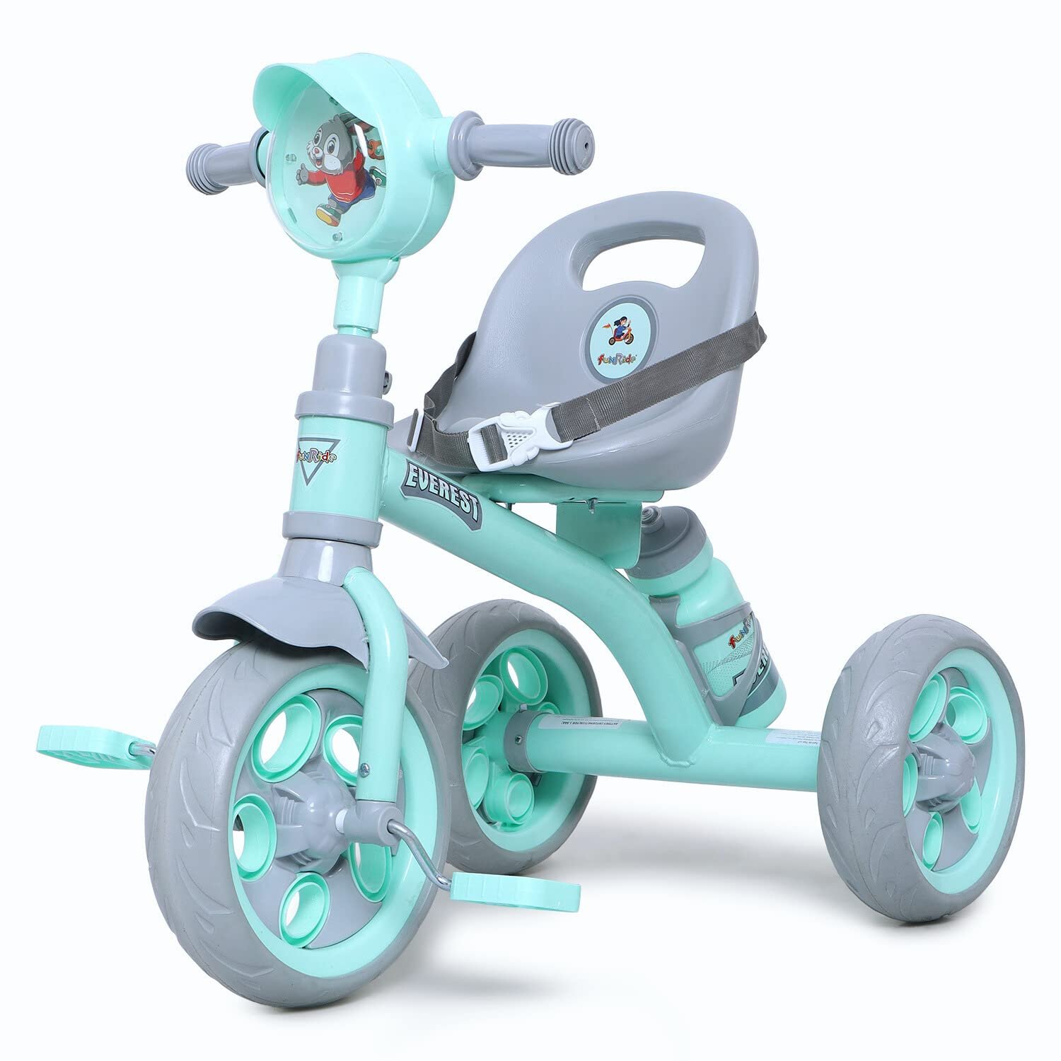 Fun Ride Tricycle Kids Musical Plug&Play Trike 1-4 Years-Sipper,Seat Belt,Eva Tyre for Indoor&Outdoor-Trike for Boys&Girls-Up to 25 Kg-Made in India,Green - Image 3