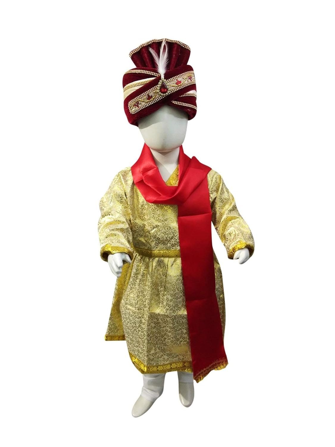 BookMyCostume Indian Hindu Wedding Dulha Groom Kids Fancy Dress Costume for Boys and Adults - Image 6