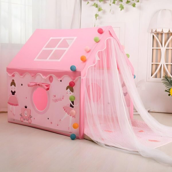 Colorfull and Extremely Light Weight Indoor and Outdoor Kids Play Tent House for 3-8 Years Old Kids Girls and Boys (Princess-052)