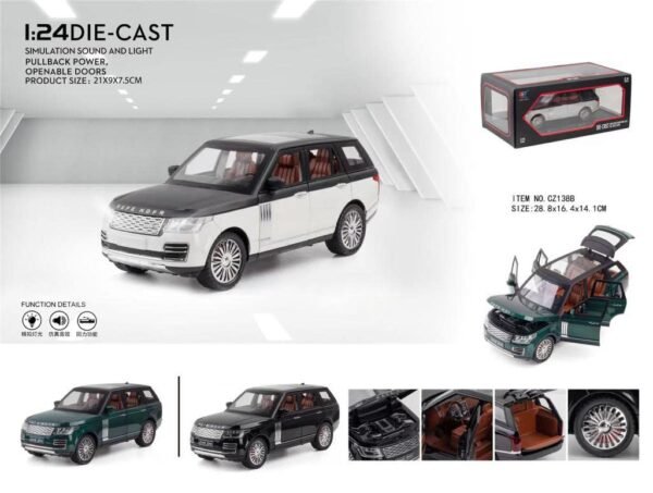 Exclusive Alloy Metal Pull Back Die-cast Cars 1:24 Scale Model with Sound Light Mini Auto Toy for Kids ?Colors as Per Stock?