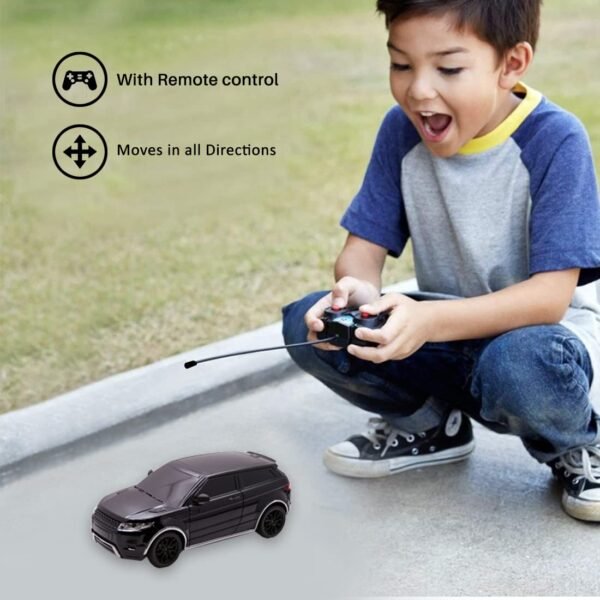 Wembley RC Car Rechargeable Remote Control Car for Kids Mini 1:24 Scale High Speed Racing Car - Black - Image 6