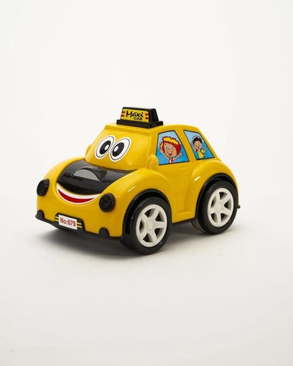 Cartoon Maxi Cab Friction Powered Taxi Toy Car for Toddlers/Kids/Children | Kids Toys for 2-5 Years | Car Toys for Boys 3-5 | Toy Vehicle | Baby Toy Car